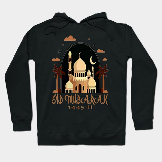 eid mubarak 1445 h Hoodie by rika marleni